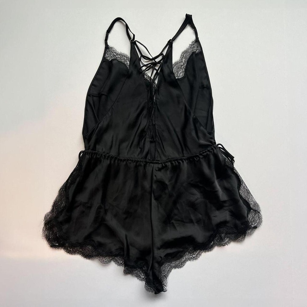 Victoria's Secret Black Lace Bodysuit Romper NWT